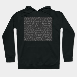 Geometric abstract - gray and white. Hoodie